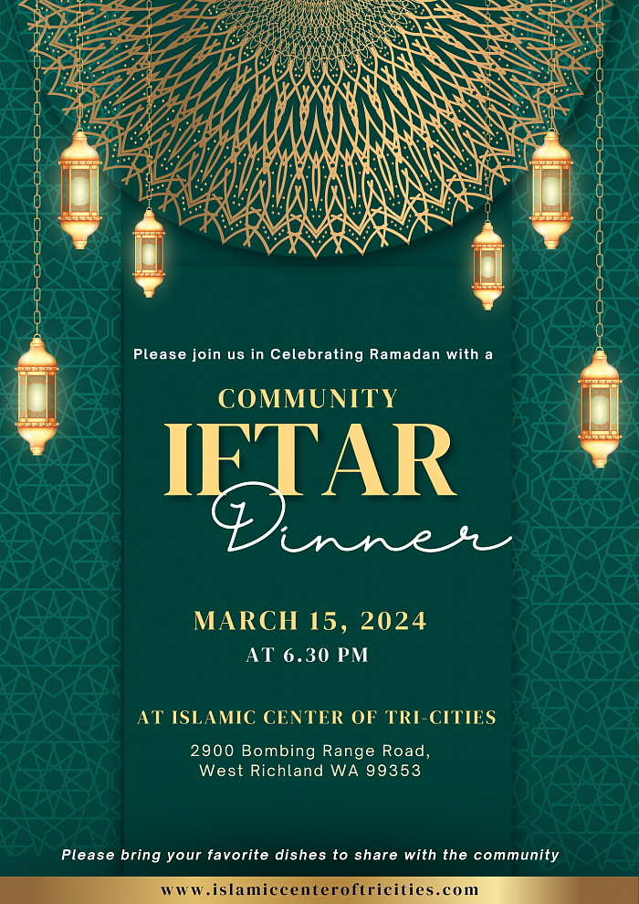 Community potluck Iftar/Dinner 2024